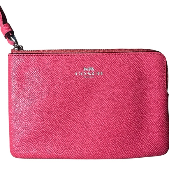 Coach Vibrant Pink Wristlet - Picture 2 of 4
